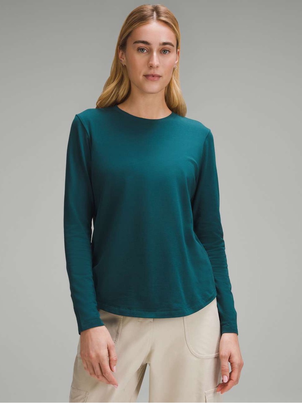 Lululemon Love Long-Sleeve Shirt - 
Storm Teal - Women’s 10-12